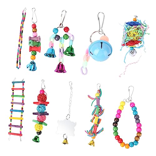 Beavorty Vogel Papagei Spielzeug Glocke Leiter Hängen Papagei Spielzeug für Nymphensittiche Sittiche Sicher Abenteuer Beavorty Vogel Papagei Spielzeug Glocke Leiter Hängen Papagei Spielzeug für Nymphensittiche Sittiche Sicher Abenteuer von Beavorty