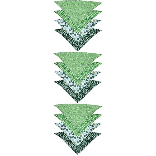 Beavorty 12 STK Lätzchen Hund St. Patricks Day Ornamente Patricks Day Haustierkleidung irisches Gründekor Welpe Haustier-Halstuch Haustierzubehör Hündchen Schal Irland Reine Baumwolle von Beavorty