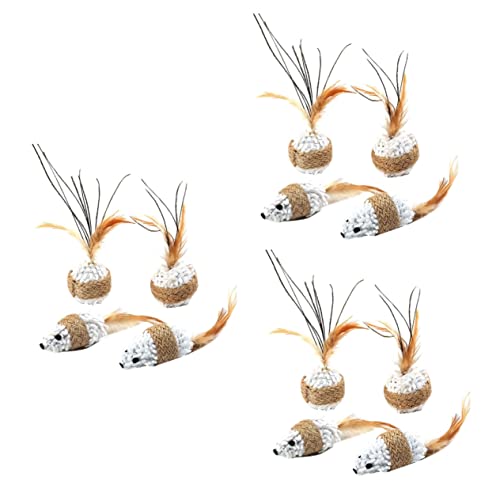 Beavorty 3er-Sets Plüschmaus-spielzeugschwanz Für Katzen Interaktives Spielzeug Lustiges Katzenspielzeug Langlebiger Plüsch Und Material 4 Stück X 3 Beavorty 3er-Sets Plüschmaus-spielzeugschwanz Für Katzen Interaktives Spielzeug Lustiges Katzenspielzeug Langlebiger Plüsch Und Material 4 Stück X 3 von Beavorty