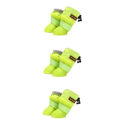 Beavorty 3er-Set Regenschuhe Für Hunde Haustierschuhe Outdoor-Schuhe Für Hunde Bequeme Und Robuste Haustier-Regenschuhe 4 Stück X 3 von Beavorty