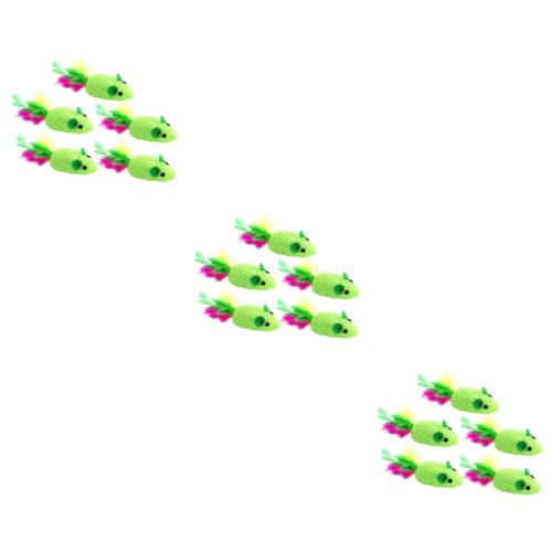 Beavorty 3er-Sets Gewebtes Katzenmaus-Spielzeug Lustige für Katzen und Sicher Verhindert Kratzer Grün 5 Stück X 3 Beavorty 3er-Sets Gewebtes Katzenmaus-Spielzeug Lustige für Katzen und Sicher Verhindert Kratzer Grün 5 Stück X 3 von Beavorty