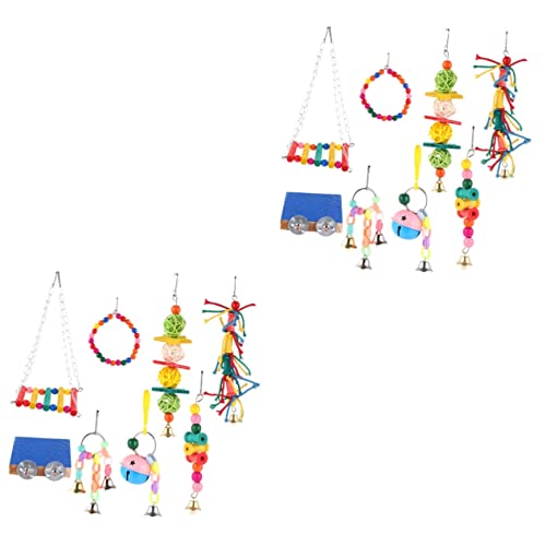 Beavorty 16 STK Papagei Vogel Spielzeug Vogelbissspielzeug Papageienkäfigspielzeug Spielzeuge Vogelkäfig Spielzeug für Sittiche Plattform Stehen beissen die Schaukel Hängematte hölzern Beavorty 16 STK Papagei Vogel Spielzeug Vogelbissspielzeug Papageienkäfigspielzeug Spielzeuge Vogelkäfig Spielzeug für Sittiche Plattform Stehen beissen die Schaukel Hängematte hölzern von Beavorty