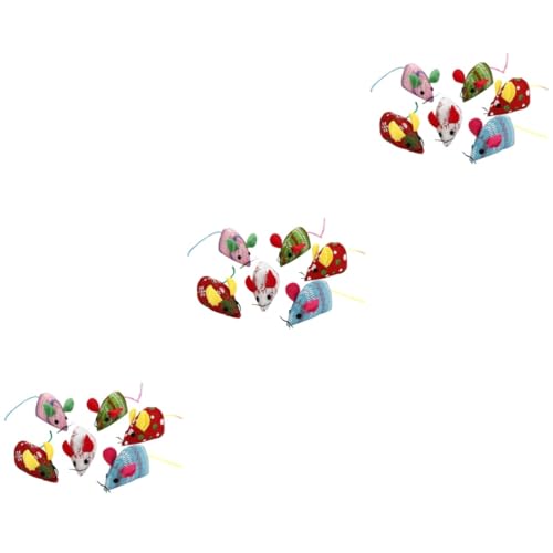 Beavorty Katzenspielzeug Stoffmaus 18 STK Teaser Katzenspielzeug Spielzeug Für Katzen Scrump Plüsch -plüsch De Porristas Plüschtier Spielzeuge Plüschmäuse Katzenspielzeug Mäuse Spielzeug Kleine Beavorty Katzenspielzeug Stoffmaus 18 STK Teaser Katzenspielzeug Spielzeug Für Katzen Scrump Plüsch -plüsch De Porristas Plüschtier Spielzeuge Plüschmäuse Katzenspielzeug Mäuse Spielzeug Kleine von Beavorty