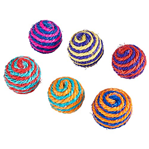 Beavorty 3er-Set Sisal-Spielzeug Interaktives Katzenspielzeug Kauspielzeug Für Haustiere Um Neugier Zu Wecken Kratzbrett Dauerhafte Anziehung 6 Stück X 3 Beavorty 3er-Set Sisal-Spielzeug Interaktives Katzenspielzeug Kauspielzeug Für Haustiere Um Neugier Zu Wecken Kratzbrett Dauerhafte Anziehung 6 Stück X 3 von Beavorty