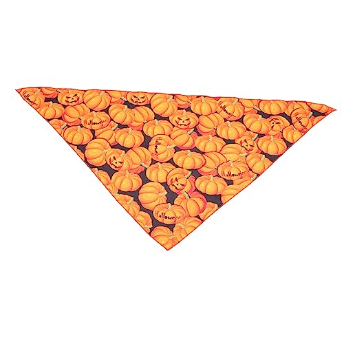 Beavorty Schleppleine 1stk Haustier-lätzchen Haustier Halstuch Hundebandana Waschbares Katzenhalstuch Pudriges Bandana Kürbis-hundeschal Schals Haar Halloween Polyester Kleidung von Beavorty