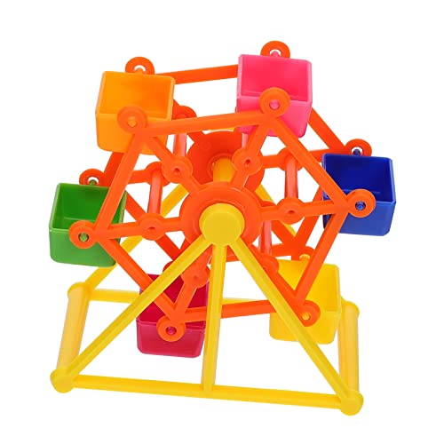 Beavorty 1stk Papagei Spielzeug Vogel Intellektuelles Spielzeug Top Papageienfutter Windmühle Futtervogel Spielzeug Haustier Riesenrad Tisch Plastik Kakadu Kleiner Papagei von Beavorty