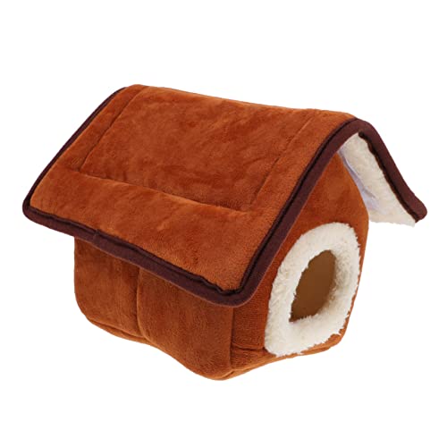 Beavorty Niedliches Haustierbett Warmes Gemütliches Hamsterhausbett Meerschweinchen-versteck Haustierbett Stilvoll Sicher Für Haustiere Beavorty Niedliches Haustierbett Warmes Gemütliches Hamsterhausbett Meerschweinchen-versteck Haustierbett Stilvoll Sicher Für Haustiere von Beavorty
