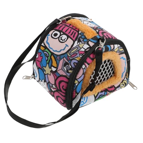 Beavorty Hamsternest-Rucksack Im Cartoon-Stil Haustier-tragerucksack Für Hamster Rennmäuse Meerschweinchen Eichhörnchen Und Andere Kleintiere von Beavorty