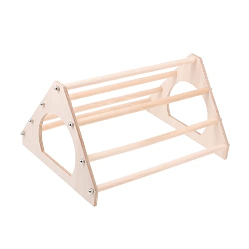 Beavorty 1Stk Hühnerständer Spielzeug für hühner Papageienständer aus Holz Vogelbarsch Haustier Spielset aus Holz lustiges Hahnspielzeug Hühnerstall hölzern Gestreifter Barsch Stand Henne von Beavorty