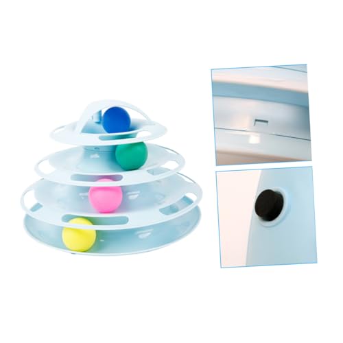 Beavorty Einzigartiges Design 4-Schicht Katze Drehscheibe Rotierenden Bälle Katze Chase Track Spielzeug Für Haustier Spielzeit Beavorty Einzigartiges Design 4-Schicht Katze Drehscheibe Rotierenden Bälle Katze Chase Track Spielzeug Für Haustier Spielzeit von Beavorty