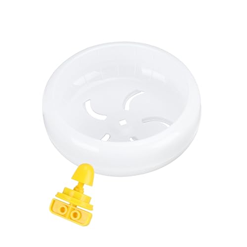 Beavorty Laufrad Hamster Laufscheibe Kleintier Haustier Spielzeug 1pc Pp Material Ruhig Weiß von Beavorty