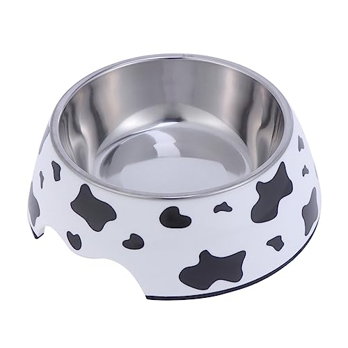 Beavorty 2-in-1-futternapf Aus Edelstahl mit Kuhmuster und Wasserspender Doppelter Futternapf für Hunde rutschfeste Basis für Hunde und Katzen Beavorty 2-in-1-futternapf Aus Edelstahl mit Kuhmuster und Wasserspender Doppelter Futternapf für Hunde rutschfeste Basis für Hunde und Katzen von Beavorty