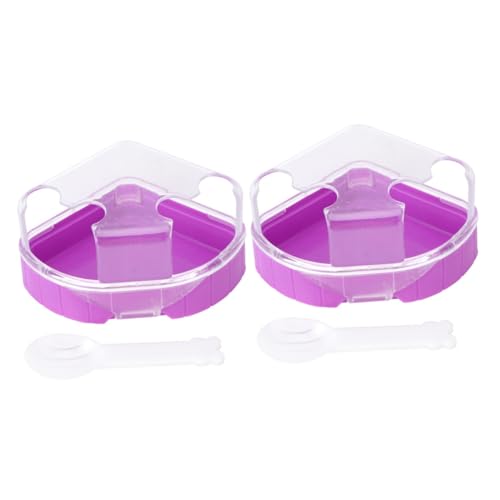 Beavorty 2stücke Kleintier Badezimmer Mit Doppel-tür Transparente Hamster Toilette Für Kleintiere Für Hamster Zwerghamster Und Andere Kleine Haustiere von Beavorty