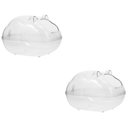 Beavorty 2 Stück Robustes Und Benutzerfreundliches Hamster-badespielzeug Hamster-Badezimmer Abnehmbare Katzentoilette Für Haustiere Meerschweinchen-badewanne Haustierbedarf Beavorty 2 Stück Robustes Und Benutzerfreundliches Hamster-badespielzeug Hamster-Badezimmer Abnehmbare Katzentoilette Für Haustiere Meerschweinchen-badewanne Haustierbedarf von Beavorty