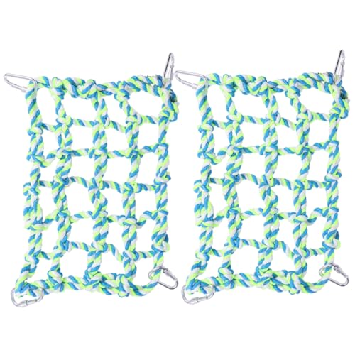 Beavorty Kletternetz Für Haustiere Für Papageien – 2er-Pack Seilmaterial Seilsitzstange Für Papageien Kletterspielzeug Für Vögel Einfach Im Käfig Zu Installieren Beavorty Kletternetz Für Haustiere Für Papageien – 2er-Pack Seilmaterial Seilsitzstange Für Papageien Kletterspielzeug Für Vögel Einfach Im Käfig Zu Installieren von Beavorty