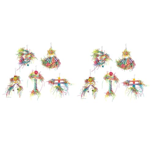 Beavorty 2 Sets Papageien-beißspielzeug Für Nymphensittiche Sittiche Spielzeug Vogel-schleifspielzeug Sicheres Beißspielzeug-Set Papageienkäfig-zubehör Vogel-beißspielzeug von Beavorty