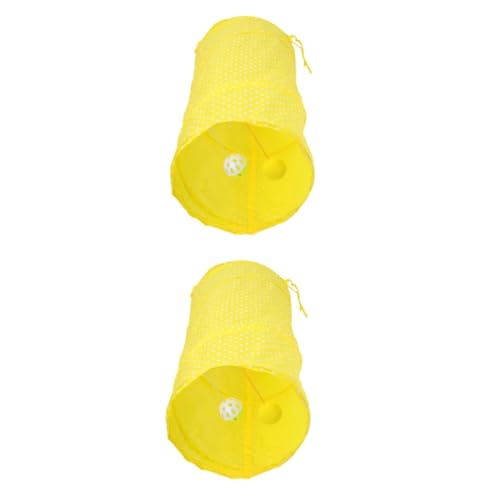 Beavorty 2 Stück Faltbares Katzentunnel-Spielzeug Lustiger Indoor-Tunnel Gelb Für Kätzchen Bewegung Und Unterhaltung Beavorty 2 Stück Faltbares Katzentunnel-Spielzeug Lustiger Indoor-Tunnel Gelb Für Kätzchen Bewegung Und Unterhaltung von Beavorty