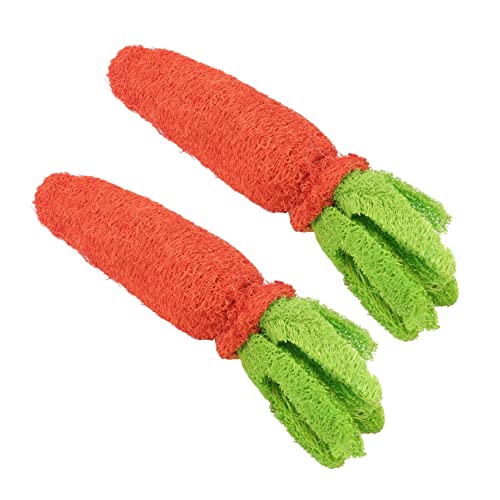 Beavorty Haustierspielzeug 2er-Pack Natürliches Luffa-Karotten-kauspielzeug Bereicherungsspielzeug Sicheres Beißspielzeug Gut für Hunde Hamster Chinchillas Beavorty Haustierspielzeug 2er-Pack Natürliches Luffa-Karotten-kauspielzeug Bereicherungsspielzeug Sicheres Beißspielzeug Gut für Hunde Hamster Chinchillas von Beavorty