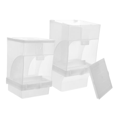 Beavorty Kein Automatischer Vogelfutterspender 2 Stück Pp-abs-Material Vogelfutterspender Papageien-futternapf Tragbarer Futternapf Beavorty Kein Automatischer Vogelfutterspender 2 Stück Pp-abs-Material Vogelfutterspender Papageien-futternapf Tragbarer Futternapf von Beavorty