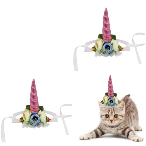 Beavorty 2 x Hüte mit Kleidern für Katze, Hunde, Haar-Accessoires, Katzenkostüme für Katzen, Rollenspiel-Kostüm, Neuheit, Kissen, Horn, Welpenhut, Haustier, Cosplay, Haustier-Party, Hut, Kleidung, Beavorty 2 x Hüte mit Kleidern für Katze, Hunde, Haar-Accessoires, Katzenkostüme für Katzen, Rollenspiel-Kostüm, Neuheit, Kissen, Horn, Welpenhut, Haustier, Cosplay, Haustier-Party, Hut, Kleidung, von Beavorty