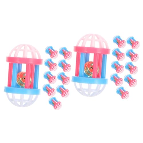 Beavorty 20 STK Haustier Frettchen Spielzeug Vogelglockenkugeln Meerschweinchen Klingel Spielzeug Knisterbälle Für Katzen Indoor-Spielzeug Beißspielzeug Drinnen Plastik Hantel Beavorty 20 STK Haustier Frettchen Spielzeug Vogelglockenkugeln Meerschweinchen Klingel Spielzeug Knisterbälle Für Katzen Indoor-Spielzeug Beißspielzeug Drinnen Plastik Hantel von Beavorty