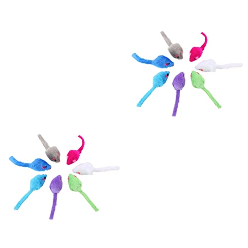 Beavorty 2 Sets Haustier Molar Spielzeug Hund Kauen Plüsch Spielzeug Ratte Form Interaktive Sound Spielzeug Für Katzen Pet Supplies 10 Stücke * 2 Beavorty 2 Sets Haustier Molar Spielzeug Hund Kauen Plüsch Spielzeug Ratte Form Interaktive Sound Spielzeug Für Katzen Pet Supplies 10 Stücke * 2 von Beavorty