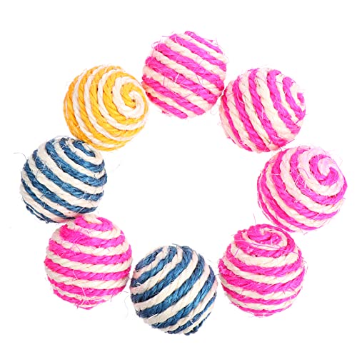 Beavorty 24 STK Katze Hanfball Backenzahnspielzeug für Haustiere Welpenkratzer Spielzeuge Zubehör für Katzenspielzeug Klangball für Haustiere kauen Hanfkugel Pet-Ball Haustierzubehör Beavorty 24 STK Katze Hanfball Backenzahnspielzeug für Haustiere Welpenkratzer Spielzeuge Zubehör für Katzenspielzeug Klangball für Haustiere kauen Hanfkugel Pet-Ball Haustierzubehör von Beavorty