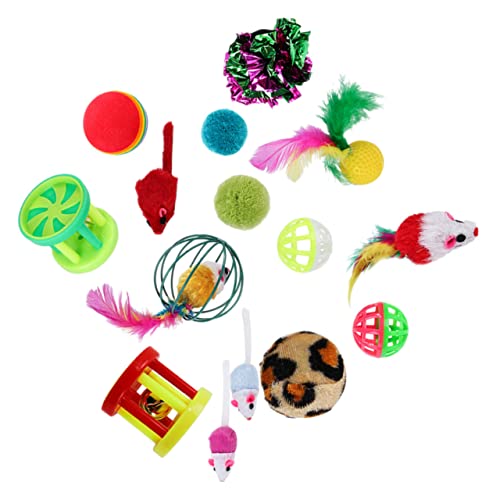 Beavorty Kätzchen-spielset 24 in 1 Interaktives Katzenspielzeug Bälle Kratzpad für Das Spielen Im Innenbereich Beavorty Kätzchen-spielset 24 in 1 Interaktives Katzenspielzeug Bälle Kratzpad für Das Spielen Im Innenbereich von Beavorty