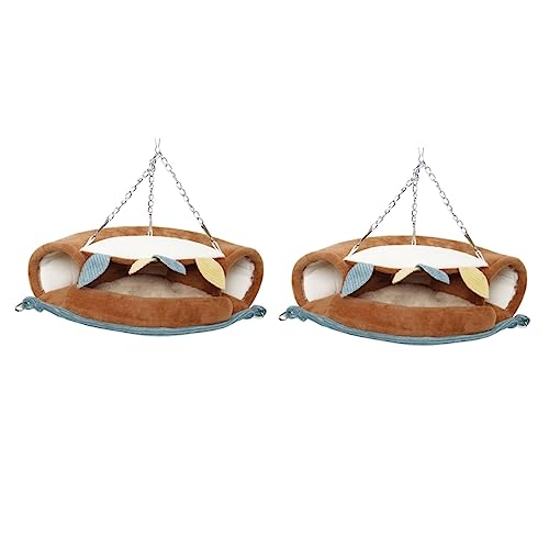 Beavorty 2 Stück Meerschweinchen-betttunnel Kleintier-hängematte Haustier-hängebett Spielzeug-hängematte Für Kuscheltiere Bequem Zum Ausruhen von Beavorty