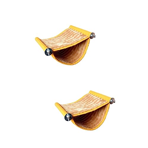 Beavorty 2 Stück Heimtierbedarf Doppel-etagenbett Hängematte Bequemes Schlafbett Für Hamster Luxusnest Warme Bettwäsche Plüschmaterial Orange/groß Beavorty 2 Stück Heimtierbedarf Doppel-etagenbett Hängematte Bequemes Schlafbett Für Hamster Luxusnest Warme Bettwäsche Plüschmaterial Orange/groß von Beavorty
