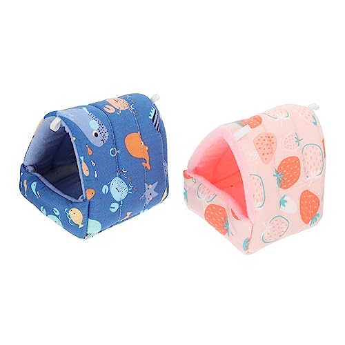 Beavorty 2 Stücke Nagetier Bett Warme Nest Für Hamster Eichhörnchen Warme Baumwolle Hamster Nest Haustier Bett Komfortable Gemütliche von Beavorty