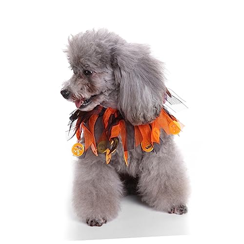 Beavorty Lieferungen 2St Eidechsengeschirr und Leine Hundemützen Halsketten eine Halskette Hund dekorative elastische Halskette Haustierhalsband zum Geburtstag Halloween Ausschnitt Halsband von Beavorty