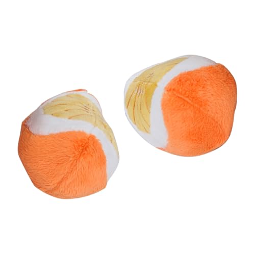 Beavorty 2 Pcs Hund Kauen Spielzeug Pet Supplies Orange Hund Zahnen Spielzeug Bälle Für Welpen Crinkle Sound Beavorty 2 Pcs Hund Kauen Spielzeug Pet Supplies Orange Hund Zahnen Spielzeug Bälle Für Welpen Crinkle Sound von Beavorty