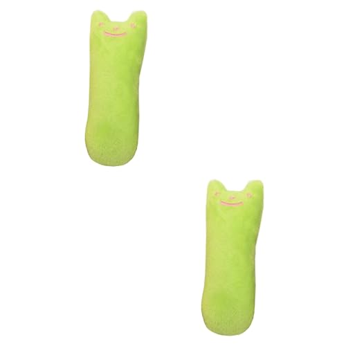 Beavorty 2 Stücke Bequeme Plüsch Katze Spielzeug Mit Kratzen Kauen Kissen Für Katzen Hellgrün Beavorty 2 Stücke Bequeme Plüsch Katze Spielzeug Mit Kratzen Kauen Kissen Für Katzen Hellgrün von Beavorty