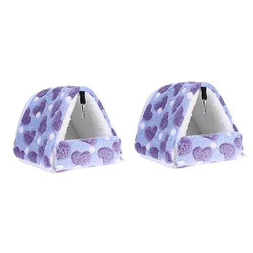 Beavorty 2 Stücke Hamster Bett Warme Nest Haustier Bett Komfortable Kreative Design Tier Schlaf Bett 17x15cm von Beavorty