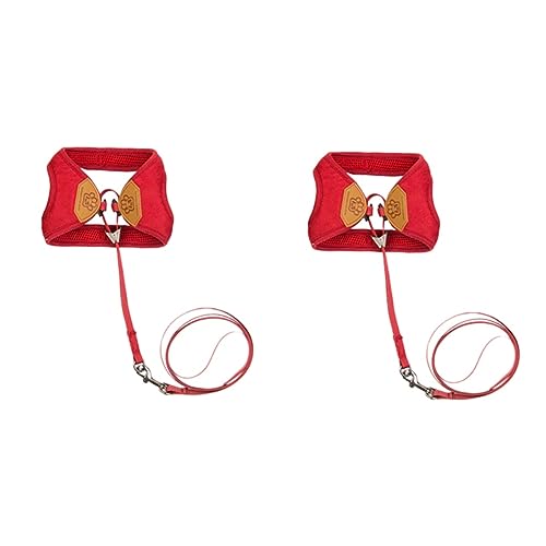Beavorty 2 Stücke Pet Zugseil Für Flucht Einstellbare Größe Komfortable Dark Red Pet Supplies Beavorty 2 Stücke Pet Zugseil Für Flucht Einstellbare Größe Komfortable Dark Red Pet Supplies von Beavorty
