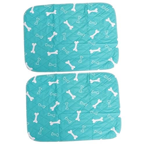 Beavorty 2St Hundepipipads waschbar Hundeunterlagen für kleine Hunde Hündchen-PIPI-Pads für drinnen Haustier Hundetrainingsmatte Pet Pee Pads wasserdicht Urin-Pad Knochen Hund PIPI Pad von Beavorty