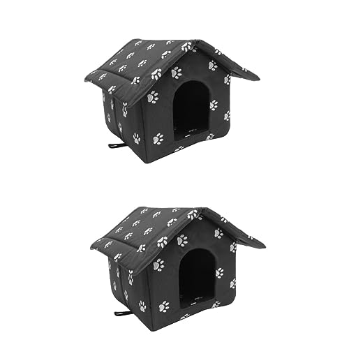 Beavorty 2 Stücke Robuste Outdoor Katze Isolierte Shelter Für Outdoor Katzen Hunde Haustier Ruheplatz Komfort Beavorty 2 Stücke Robuste Outdoor Katze Isolierte Shelter Für Outdoor Katzen Hunde Haustier Ruheplatz Komfort von Beavorty