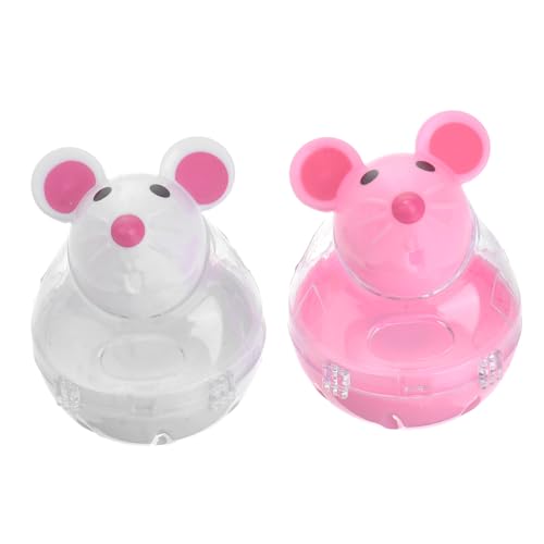 Beavorty 2 Stücke Automatische Katze Feeder Puzzle Für Interaktive Spielen Auslaufsicher Snack Dispenser Künstliche Mäuse Spielzeug Beavorty 2 Stücke Automatische Katze Feeder Puzzle Für Interaktive Spielen Auslaufsicher Snack Dispenser Künstliche Mäuse Spielzeug von Beavorty