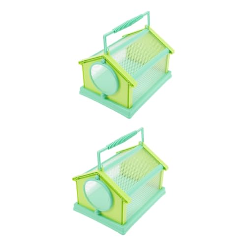 Beavorty 2er-Box Käfig Zur Beobachtung Von Insekten Spielzeuge Spielsets Aus Kunststoff Für Den Außenbereich Faltbarer Schmetterlingskäfig Beobachter Draussen Kind Plastik von Beavorty