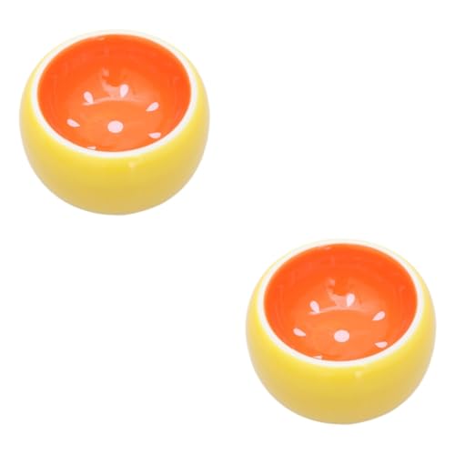 Beavorty 2 Stücke Haustier Keramik Feeder Bowl Gesunde Material Für Tiere Runde Obst Form Schüssel Becken Für Hamster Beavorty 2 Stücke Haustier Keramik Feeder Bowl Gesunde Material Für Tiere Runde Obst Form Schüssel Becken Für Hamster von Beavorty