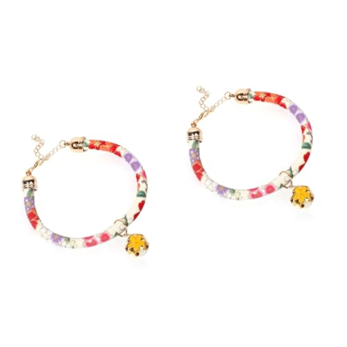 Beavorty 2 Stück Haustierhalsband Für Hunde Und Katzen Verstellbare Halskette Modische Halskette Mit Blumenglocke Für Haustierdekoration Und Haustierparty Beavorty 2 Stück Haustierhalsband Für Hunde Und Katzen Verstellbare Halskette Modische Halskette Mit Blumenglocke Für Haustierdekoration Und Haustierparty von Beavorty