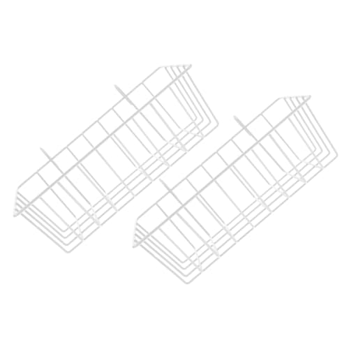 Beavorty 2st Hasenheu Füttern Hasengrashalter Kaninchen Heuraufe Hase Heukorb Kaninchen-heukrippe Kaninchenfutterautomat Futterautomat Für Hamster Frettchen-Feeder Schmiedeeisen Metall Weiß von Beavorty