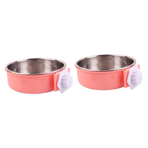 Beavorty 2 Stücke Haustierbedarf Edelstahl Feeder Pet Hanging Bowl Käfig Coop Bowl Tragbarer Wasserspender Feeder Größe Beavorty 2 Stücke Haustierbedarf Edelstahl Feeder Pet Hanging Bowl Käfig Coop Bowl Tragbarer Wasserspender Feeder Größe von Beavorty