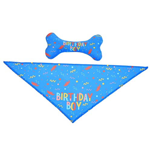 Beavorty 2 Stücke Haustier Hund Geburtstag Party Set Speichel Handtuch Hund Bandana von Beavorty