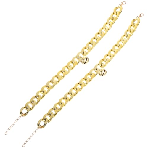 Beavorty Goldkette Für Hunde Hundehalskette 2 Stück Dekoratives Zubehör Für Haustiere Hundehals-Dekoration Für Partys Beavorty Goldkette Für Hunde Hundehalskette 2 Stück Dekoratives Zubehör Für Haustiere Hundehals-Dekoration Für Partys von Beavorty