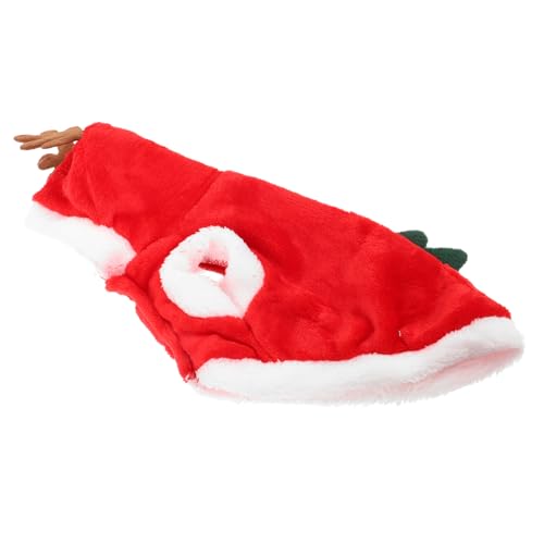 Beavorty 2st Haustier Pullover Cartoon-hundekostüme Kleine Hunde-Outfits Warme Hundekleidung Party-hundetuch Weihnachtshund-Santa-kostüm-Outfit Pyjama Welpe Hündchen Zweibeinige Kleidung von Beavorty