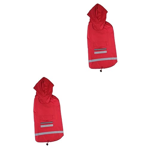Beavorty 2 Stücke Welpen Regen Poncho Reflektierende Regenmantel Winddicht Material Hund Schneeanzug 4XL Beavorty 2 Stücke Welpen Regen Poncho Reflektierende Regenmantel Winddicht Material Hund Schneeanzug 4XL von Beavorty