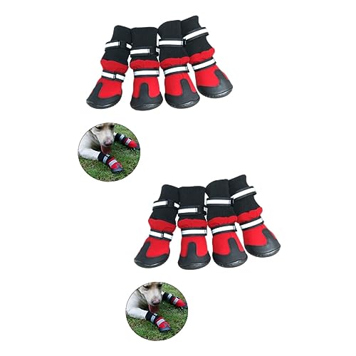 Beavorty 2 Stück - Hundeschuhe Mit Warmen Sohlen Rot Größe S Für Hunde Gegen Schnee Und Steine Beavorty 2 Stück - Hundeschuhe Mit Warmen Sohlen Rot Größe S Für Hunde Gegen Schnee Und Steine von Beavorty