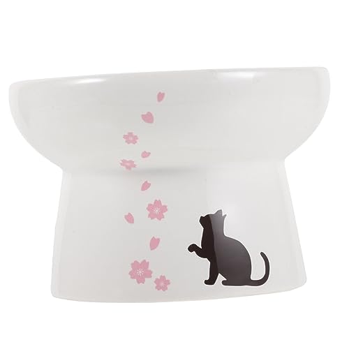 Beavorty 2st Katzennapf Keramiknapf Für Haustiere Haustierzubehör Nackenschutz Futterspender Für Katzen Futternapf Für Hunde Schüsseln Für Katzenfutter Weiß Halswirbelsäule Wasserspender von Beavorty